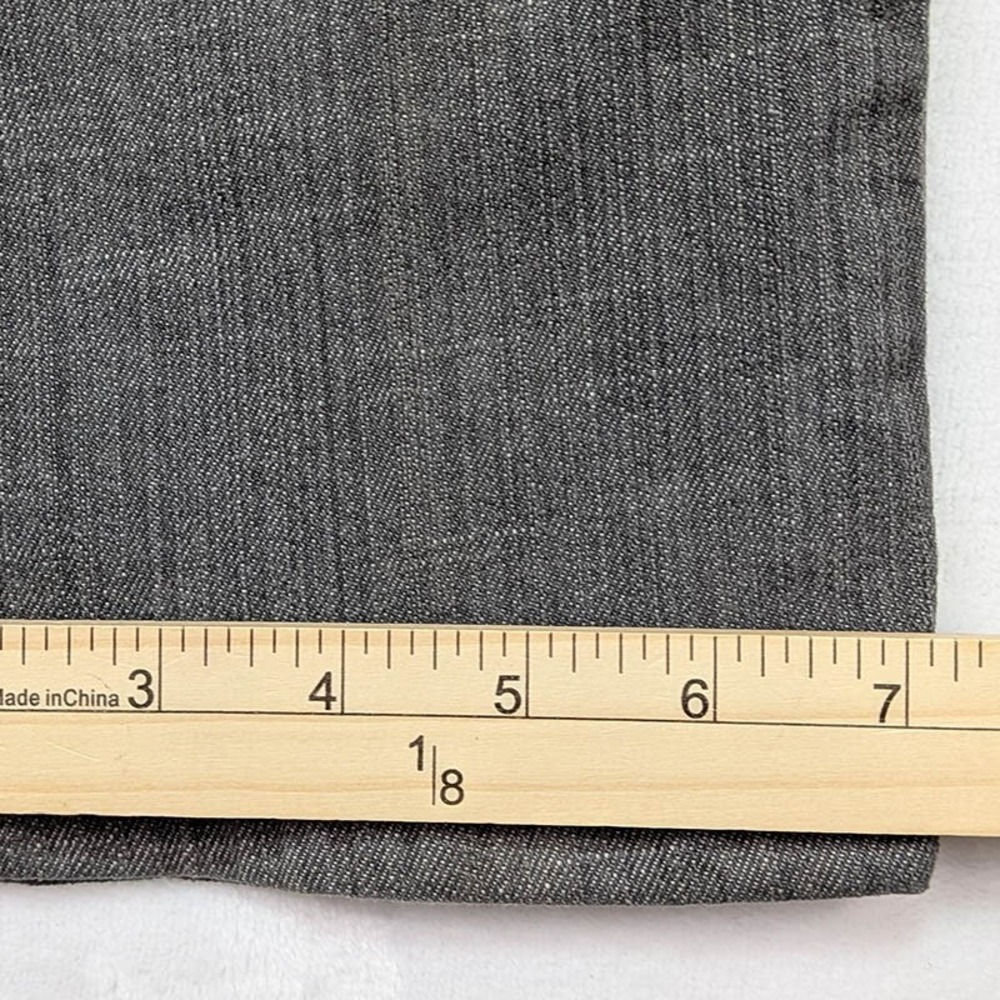 Chico's Platinum Jeans Womens 8‎ Charcoal Indie Sleaze Y2K Alternative Grunge - Picture 8 of 11